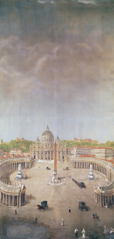 Vista di San Pietro, Roma da Auguste Simon Garneray